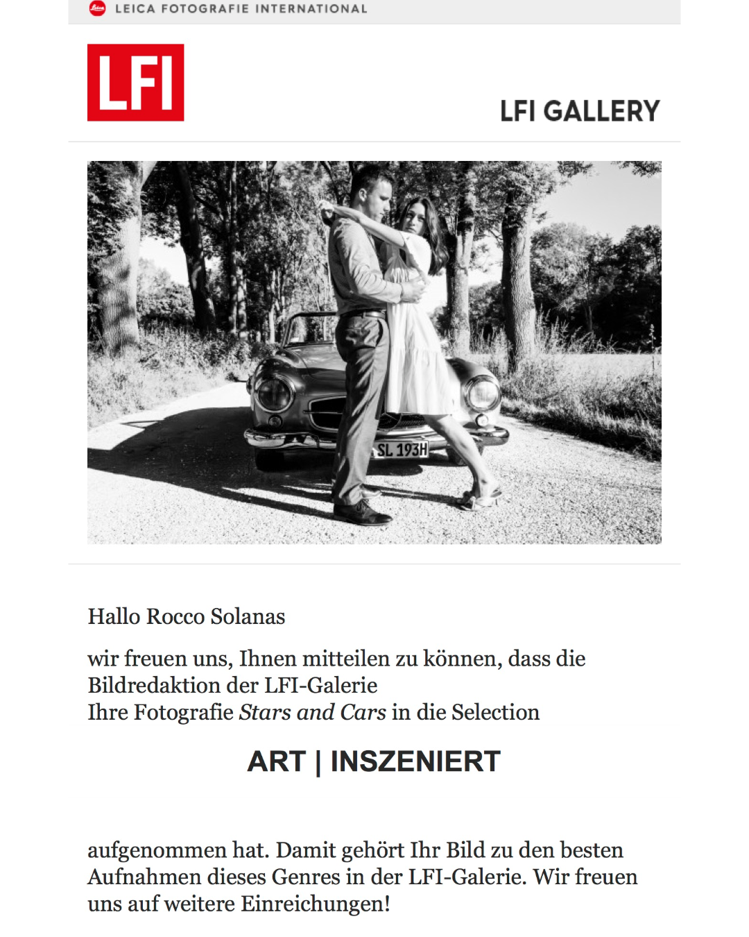 LFI Galerie SELECTION | Art – Inszeniert